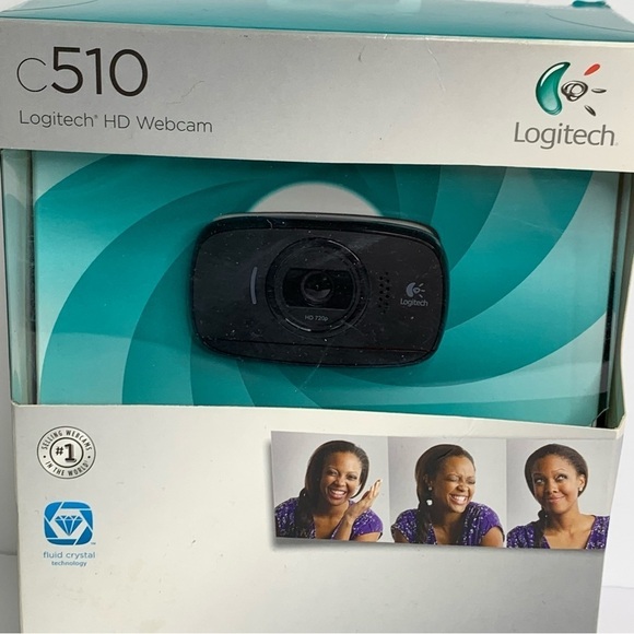 Logitech HD Webcam c510 Dazzling Photos 1 click upload to U-Tube or FB New n Box - Picture 10 of 12